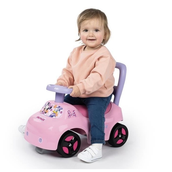 Smoby - Porteur auto enfant 2 en 1 - Minnie - Coffre sous la selle - Des 10 mois - Fabrication française Smoby - Porteur auto enfant 2 en 1 - Minnie - Coffre sous la selle - Des 10 mois - Fabrication française
