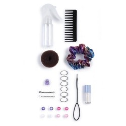 Smoby - Tete a coiffer cheveux afro - Facile a coiffer - 23 accessoire