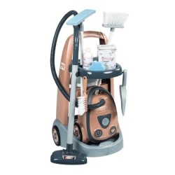 SMOBY - Rowenta Chariot Ménage + Aspirateur - des 3 ans