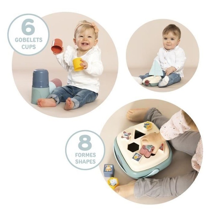 Little Smoby - Coffret éveil et bain - 3 jeux d'éveil - A partir de 12 mois - Fabrication française Little Smoby - Coffret éveil et bain - 3 jeux d'éveil - A partir de 12 mois - Fabrication française