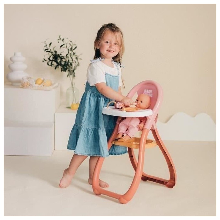 SMOBY - Baby Nurse - Chaise haute - des 18 mois
