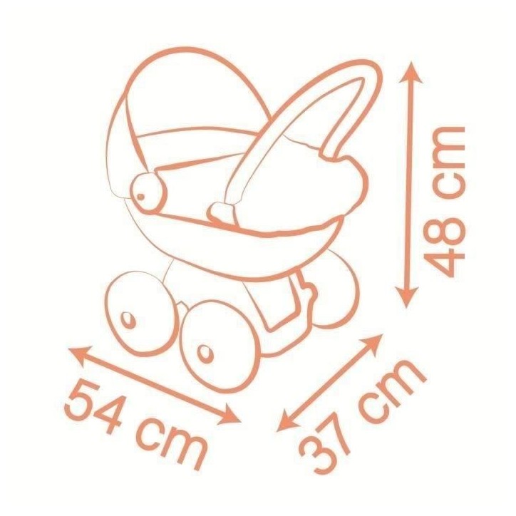 SMOBY - Baby Nurse - Landau calin - des 18 mois SMOBY - Baby Nurse - Landau calin - des 18 mois