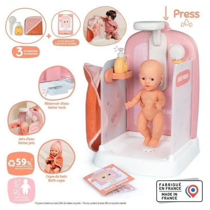 SMOBY - Baby Nurse - Douche - des 3 ans