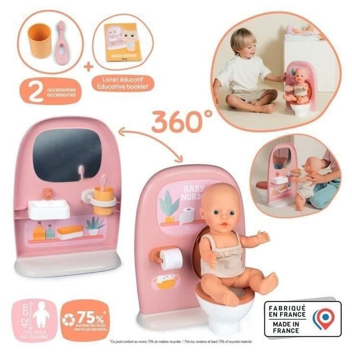 SMOBY - Baby Nurse Toilettes - des 3 ans
