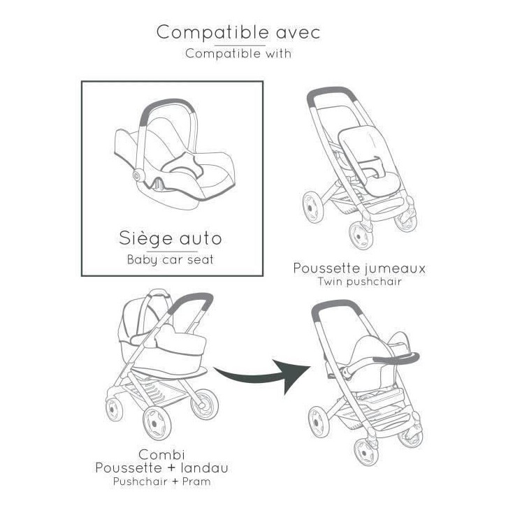 SMOBY - Maxi-Cosi Siege Rose - des 3 ans SMOBY - Maxi-Cosi Siege Rose - des 3 ans