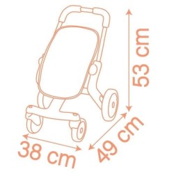 SMOBY - Baby Nurse - Poussette Pop - des 18 mois
