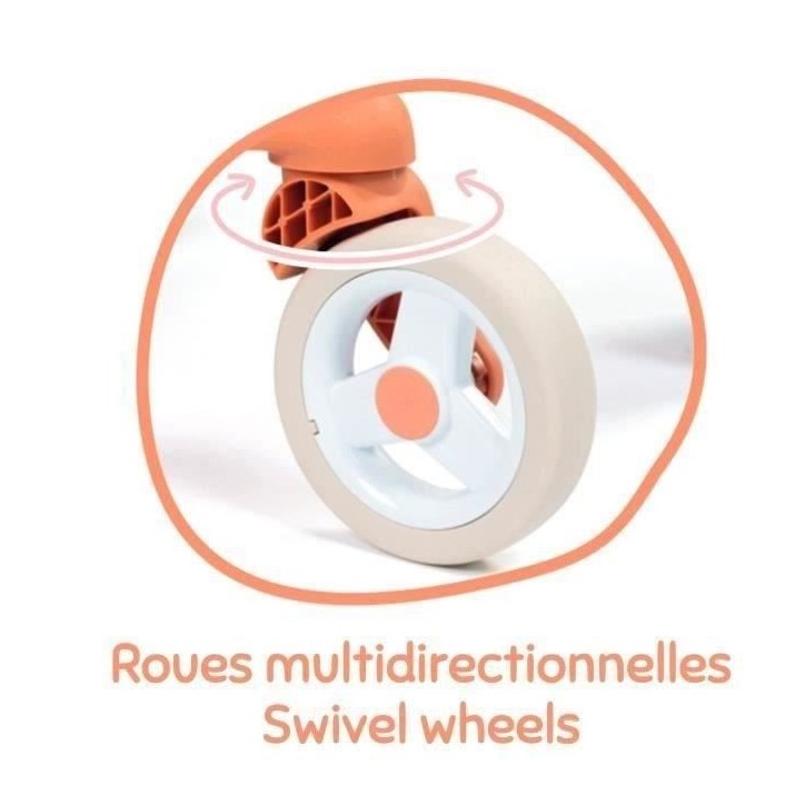 SMOBY - Baby Nurse - Poussette Pop - des 18 mois
