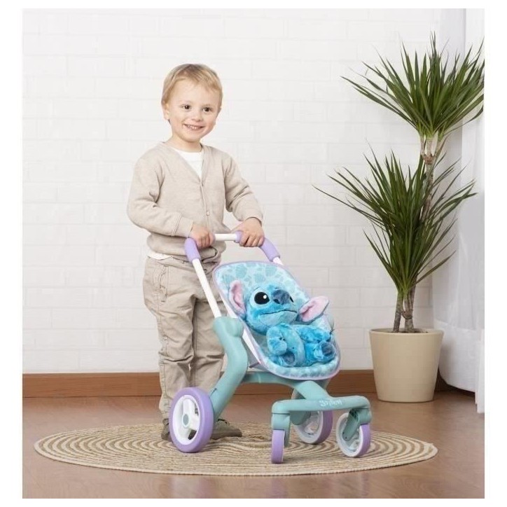 SMOBY - Stitch Poussette + Peluche - des 18 mois SMOBY - Stitch Poussette + Peluche - des 18 mois