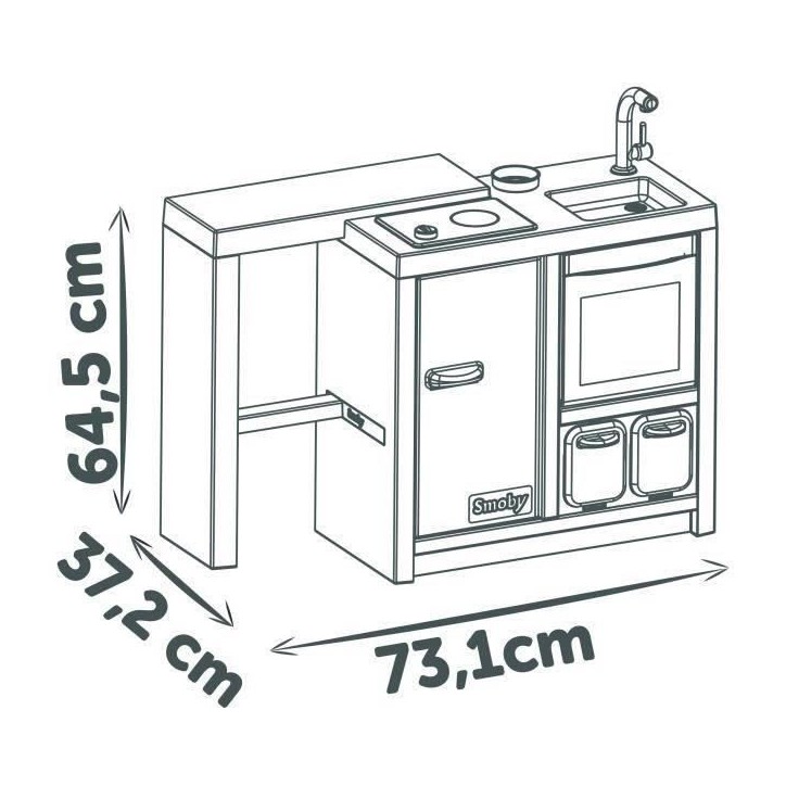 SMOBY - Cuisine Ilot - des 3 ans