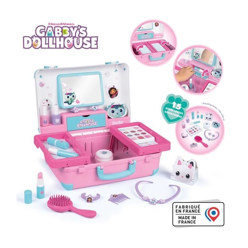 Smoby - Gabby et la Maison Magique - Valise beauté facile a transport Smoby - Gabby et la Maison Magique - Valise beauté facile a transport