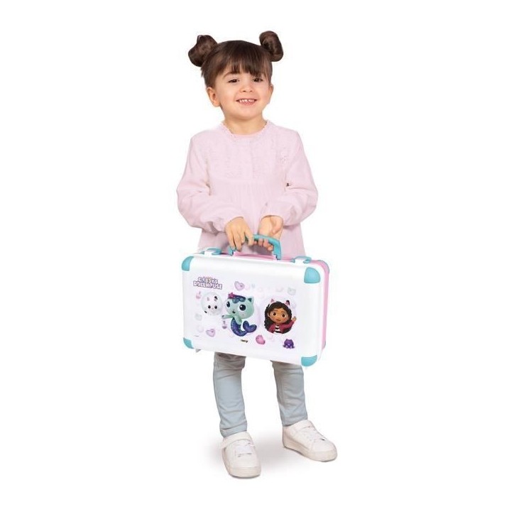 Smoby - Gabby et la Maison Magique - Valise beauté facile a transporter - 13 accessoires inclus : coiffure, onglerie, maquillag Smoby - Gabby et la Maison Magique - Valise beauté facile a transporter - 13 accessoires inclus : coiffure, onglerie, maquillag
