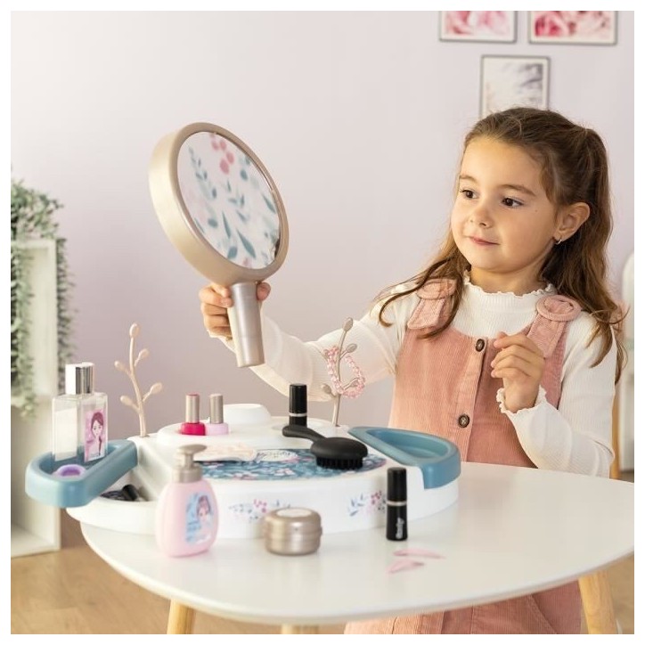 Smoby - My beauty studio - Coiffeuse sur table avec miroir inclinable et amovible - 15 accessoires factices - Fabrication franç Smoby - My beauty studio - Coiffeuse sur table avec miroir inclinable et amovible - 15 accessoires factices - Fabrication franç