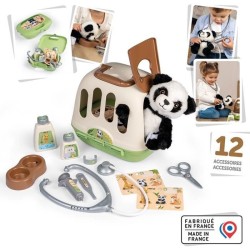 Smoby - Mallette vétérinaire - 1 peluche panda et de nombreux access