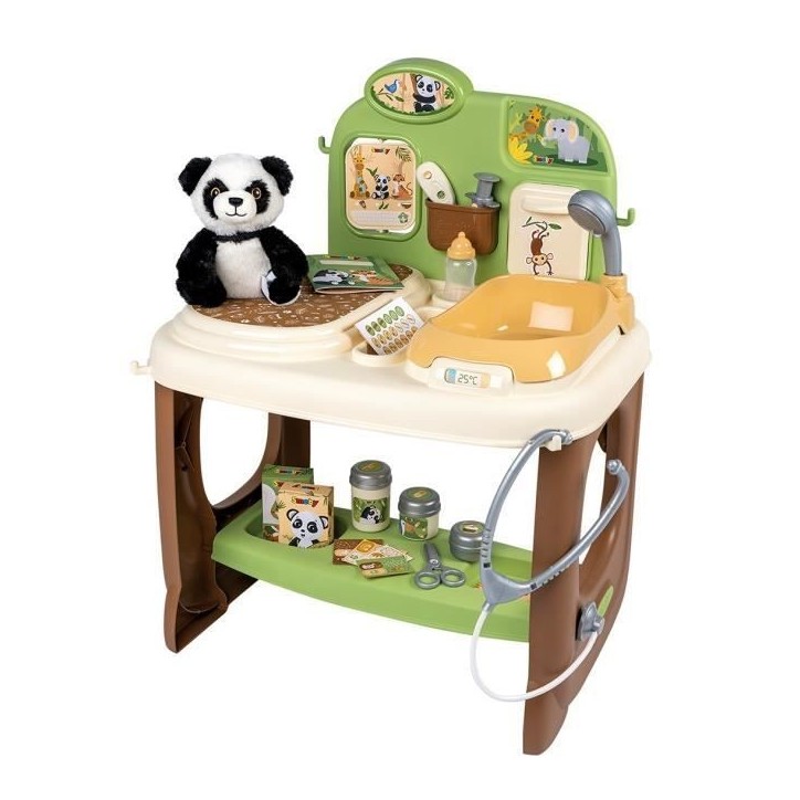 Smoby - Centre Vétérinaire Zoo - 1 peluche Panda - Nombreux accessoires et fonctions Smoby - Centre Vétérinaire Zoo - 1 peluche Panda - Nombreux accessoires et fonctions