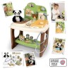Smoby - Centre Vétérinaire Zoo - 1 peluche Panda - Nombreux accessoi