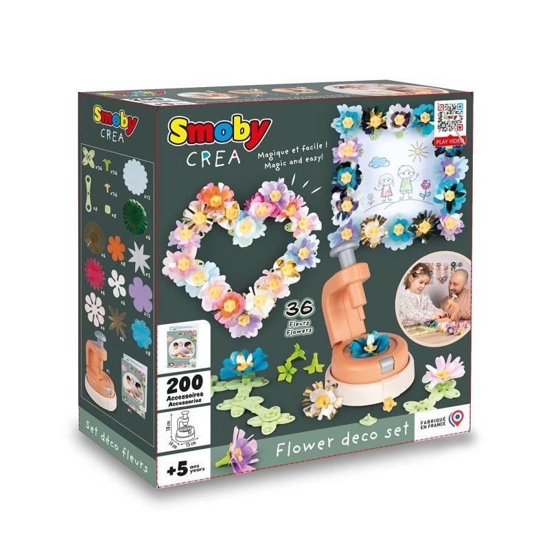 Smoby - Loisirs créatif - Set de création fleurs objets décoratifs Smoby - Loisirs créatif - Set de création fleurs objets décoratifs