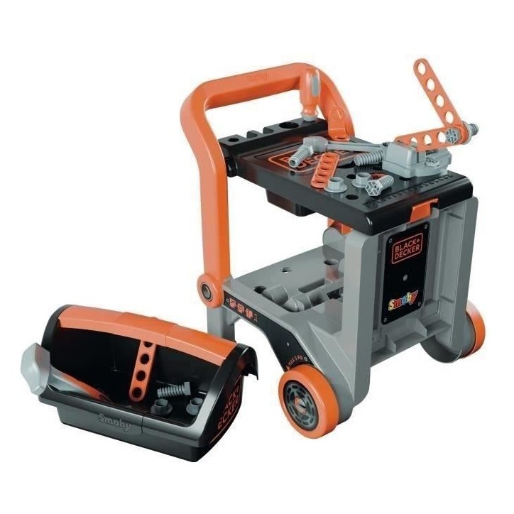 SMOBY - Black+Decker - Diable Bricolo - des 3 ans SMOBY - Black+Decker - Diable Bricolo - des 3 ans