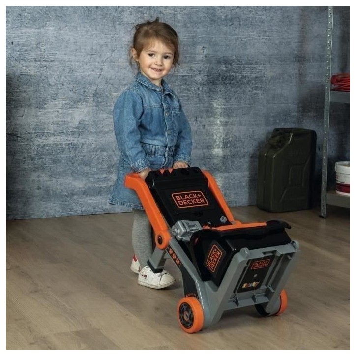 SMOBY - Black+Decker - Diable Bricolo - des 3 ans SMOBY - Black+Decker - Diable Bricolo - des 3 ans