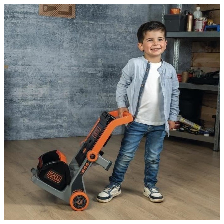 SMOBY - Black+Decker - Diable Bricolo - des 3 ans SMOBY - Black+Decker - Diable Bricolo - des 3 ans