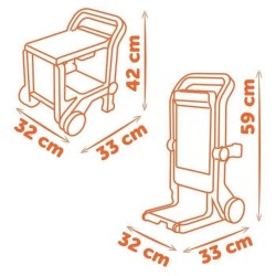 SMOBY - Black+Decker - Diable Bricolo - des 3 ans