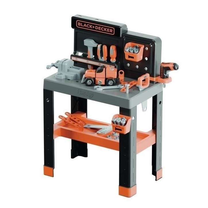 SMOBY - Black et Decker - Etabli Bricolo Pro - des 3 ans SMOBY - Black et Decker - Etabli Bricolo Pro - des 3 ans
