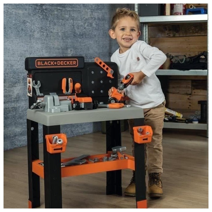 SMOBY - Black et Decker - Etabli Bricolo Pro - des 3 ans SMOBY - Black et Decker - Etabli Bricolo Pro - des 3 ans