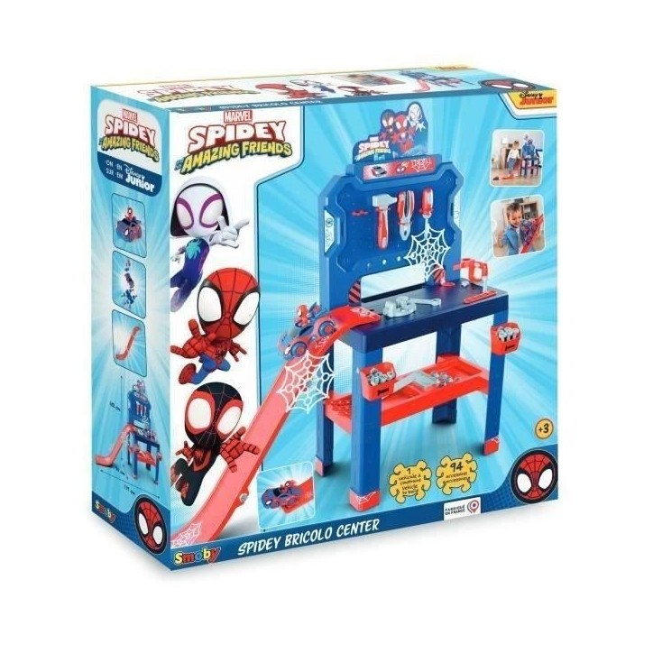 SMOBY - Spidey Etabli Bricolo - des 3 ans SMOBY - Spidey Etabli Bricolo - des 3 ans