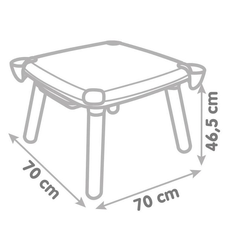 Smoby - Table créative enfant - feutre effaçabl, 2 grandes feuilles de coloriage - 9 accessoires - Des 3 ans