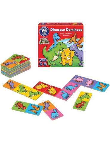Dinosaures domino - Jeu classique - ORCHARD