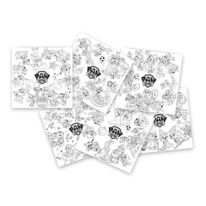Smoby - Recharge Coloriages pour la Kid table créative - 10 feuilles de coloriages Pat' Patrouille