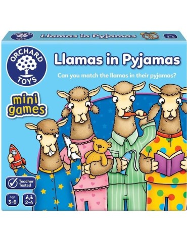 Orchard Toys Llamas in Pyjamas MiniTravel Game, Multi, One Size