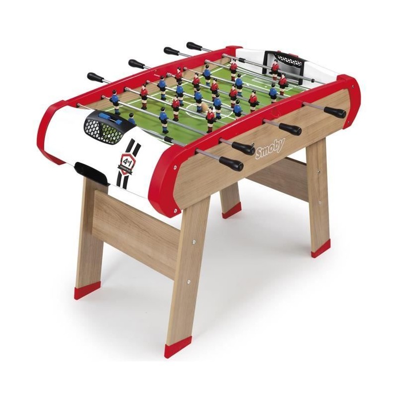 Smoby - Babyfoot Powerplay 4 en 1 - Babyfoot, billard, palet et ping p Smoby - Babyfoot Powerplay 4 en 1 - Babyfoot, billard, palet et ping p