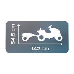 Tracteur a pédales Farmer XL + Remorque - Bleu - SMOBY - Siege ajusta
