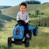 Tracteur a pédales Farmer XL + Remorque - Bleu - SMOBY - Siege ajusta