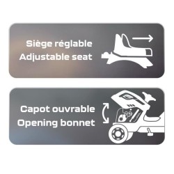 Tracteur a pédales Farmer XL + Remorque - Bleu - SMOBY - Siege ajusta