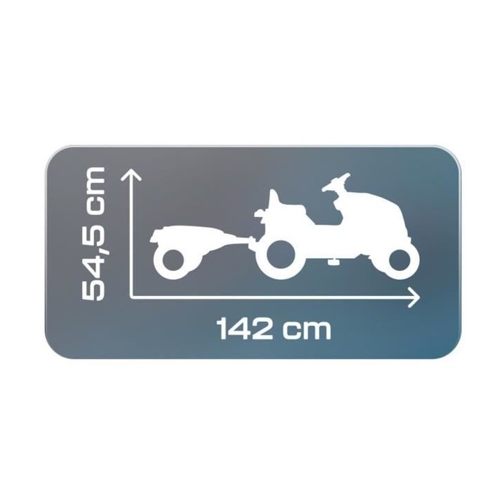 Tracteur a pédales Smoby Farmer XL + Remorque - Vert