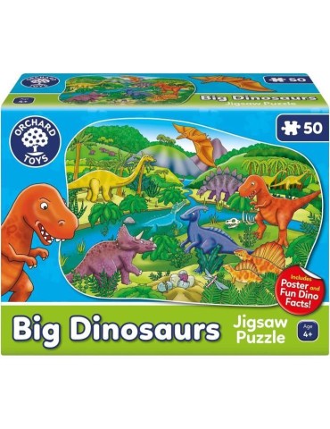Puzzle Les dinosaures - ORCHARD - 50 pieces - Développe la coordination et les compétences observationnelles