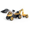 Tracteur a pédales Builder Max + Remorque + Pelleteuse + Pelle - Smob