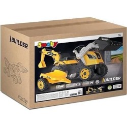 Tracteur a pédales Builder Max + Remorque + Pelleteuse + Pelle - Smob