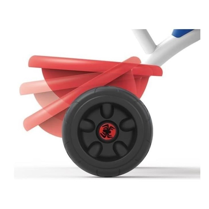 Smoby - Tricycle Be Fun - Spidey - Evolutif de 15 mois a 3 ans - Canne parentale réglable sur 3 positions - Ceinture de sécuri