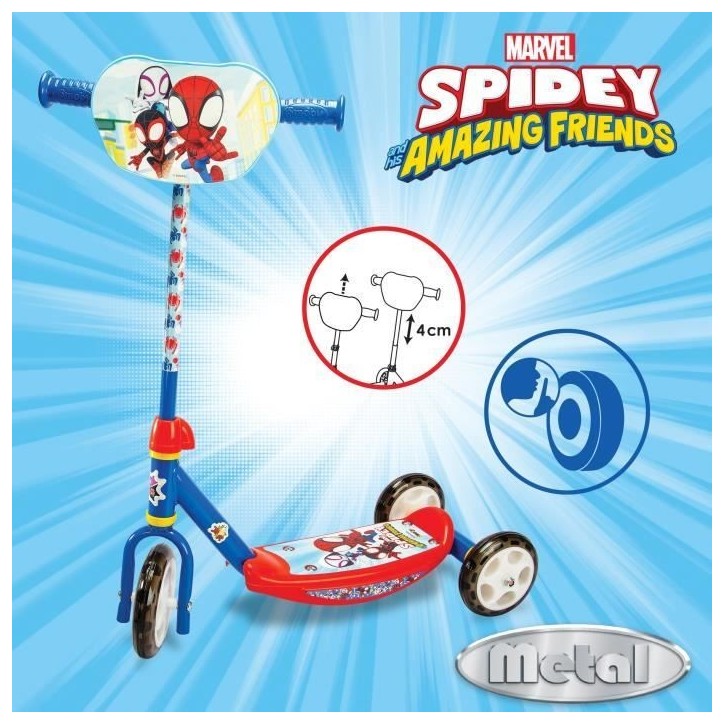 SMOBY Spidey Patinette 3Rdes 3 ans