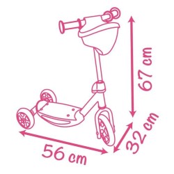 SMOBY Corolle Patinette 3Rdes 3 ans