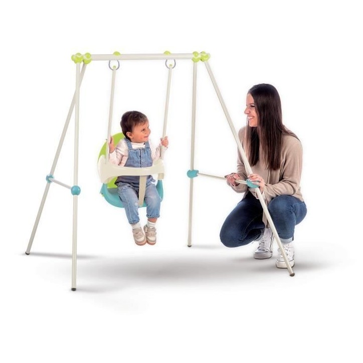 SMOBY Portique métal 1er âge Baby Swing - Hauteur 120 cm - Arceau de sécurité SMOBY Portique métal 1er âge Baby Swing - Hauteur 120 cm - Arceau de sécurité