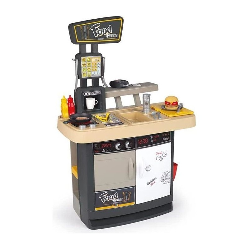 Smoby - Food Corner - Cuisine Restaurant - Jouet d'imitation avec 29 a Smoby - Food Corner - Cuisine Restaurant - Jouet d'imitation avec 29 a