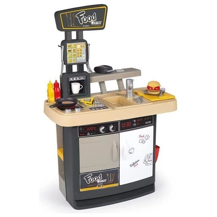 Smoby - Food Corner - Cuisine Restaurant - Jouet d'imitation avec 29 accessoires Smoby - Food Corner - Cuisine Restaurant - Jouet d'imitation avec 29 accessoires