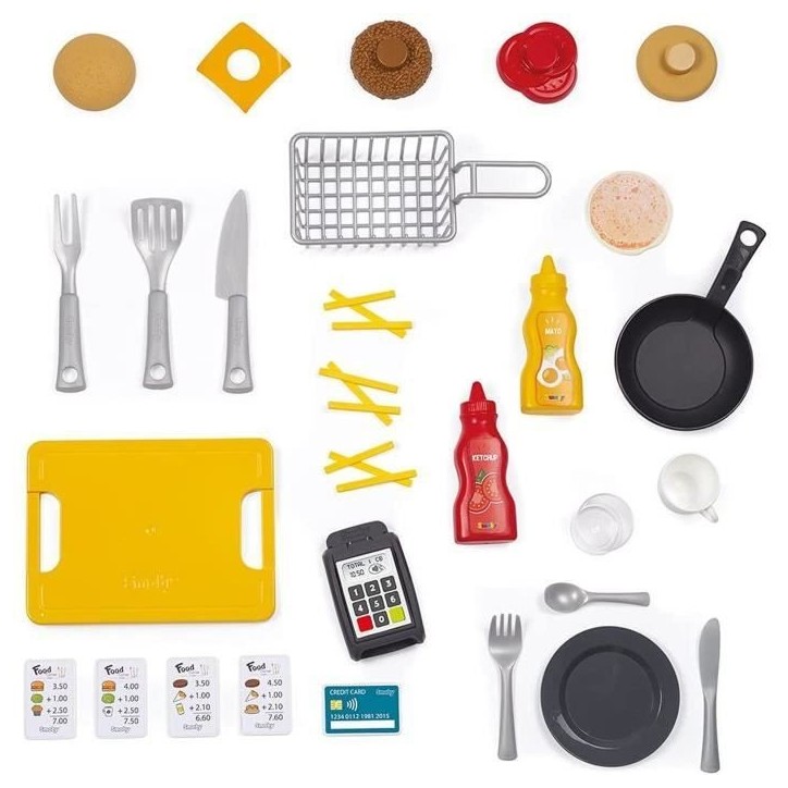 Smoby - Food Corner - Cuisine Restaurant - Jouet d'imitation avec 29 accessoires Smoby - Food Corner - Cuisine Restaurant - Jouet d'imitation avec 29 accessoires