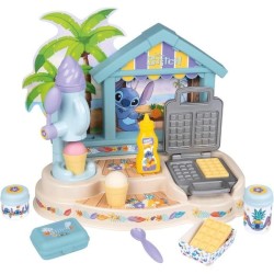 SMOBY - Paillote Gourmande Stitch - Fabrique a glaces et gaufrier