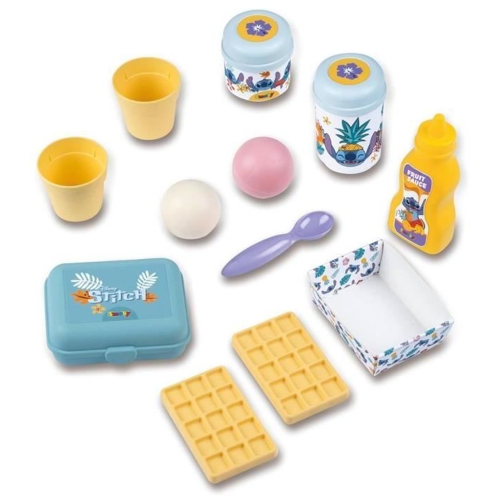 SMOBY - Paillote Gourmande Stitch - Fabrique a glaces et gaufrier SMOBY - Paillote Gourmande Stitch - Fabrique a glaces et gaufrier
