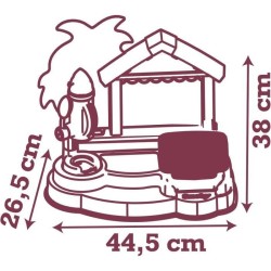 SMOBY - Paillote Gourmande Stitch - Fabrique a glaces et gaufrier