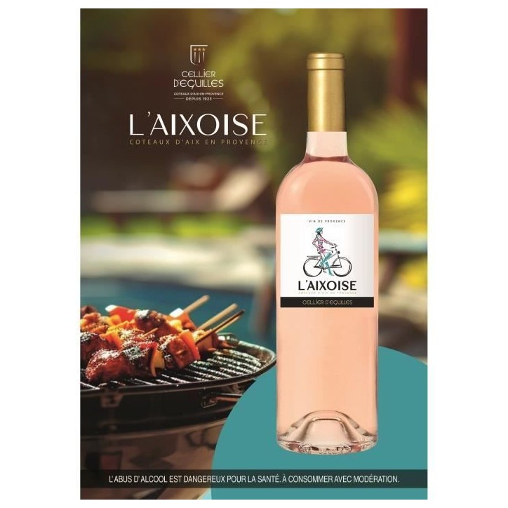 L'Aixoise 2024 Côteaux d'Aix en Provence - Vin rosé de Provence 75cl